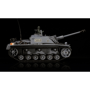 Ferngesteuerter Panzer ASG/IR/Sound/Rauch 1:16 Deutscher Stumgeschutz III RTR 2,4Ghz - Heng Long 3868-1U (S)